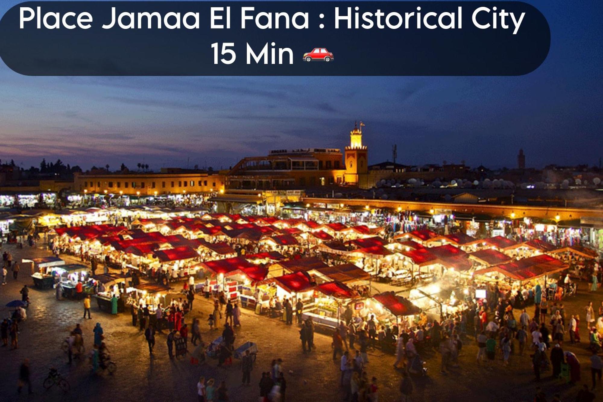 Oranger Family House City Center, Private Large House, Terasse Garden View, Free Parking Marrakesh Exterior foto