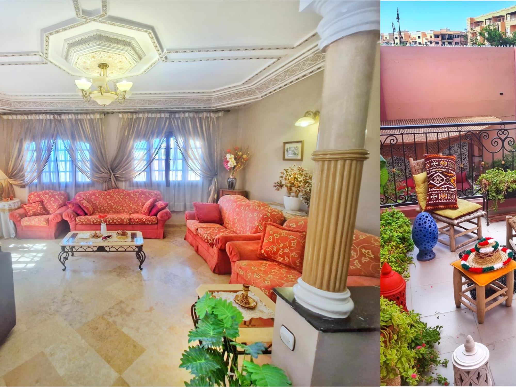 Oranger Family House City Center, Private Large House, Terasse Garden View, Free Parking Marrakesh Exterior foto